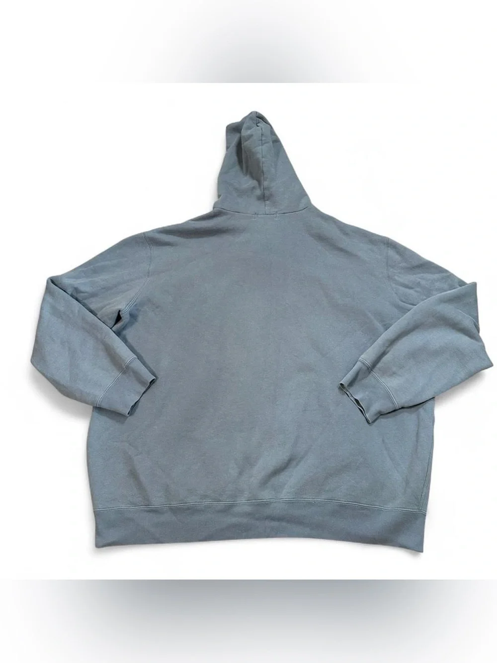 Polo Ralph Lauren Men’s Gray Blue Vintage 90s Spell out Full Zip Hoodie Size XXL